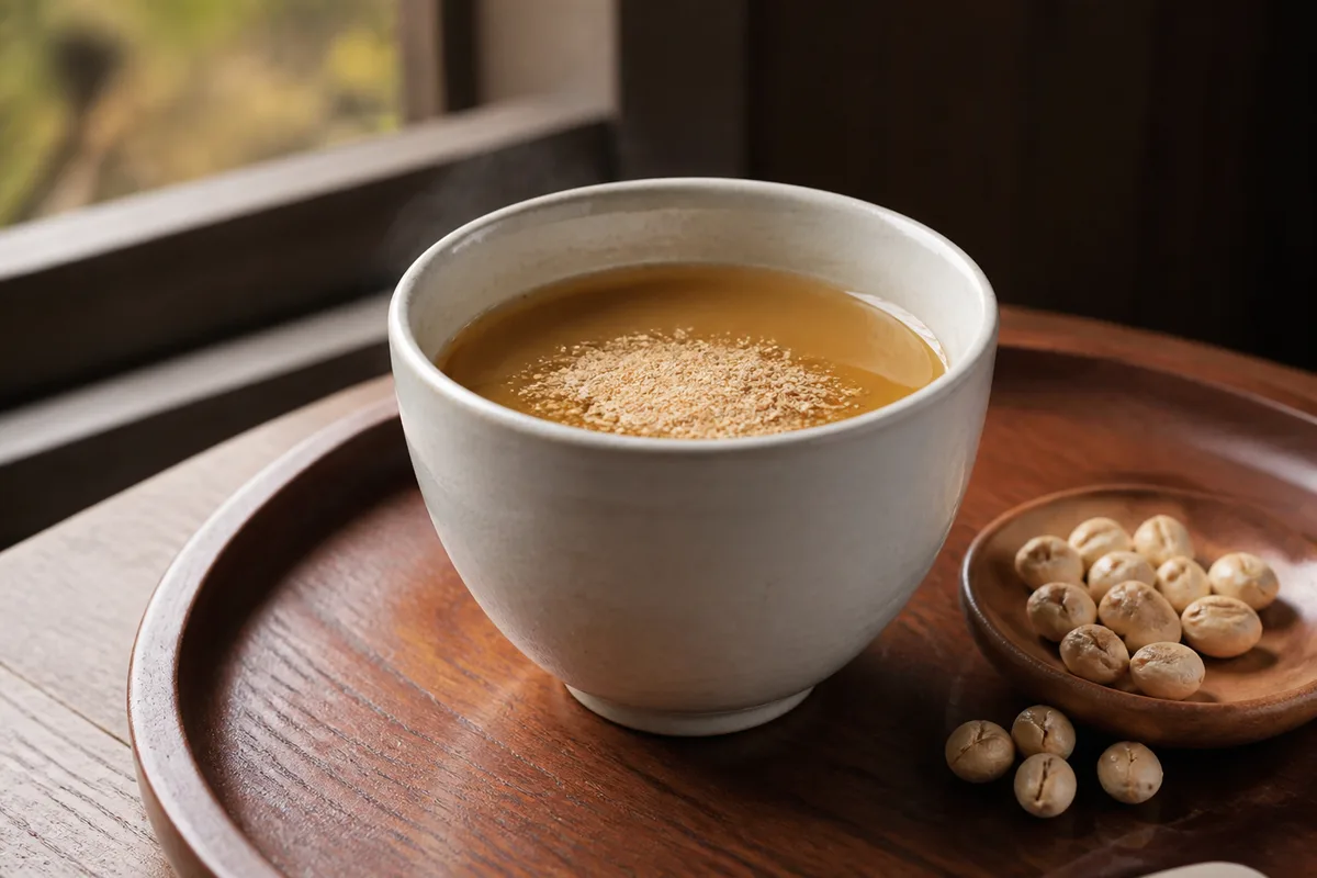 節分のきな粉番茶モクテル