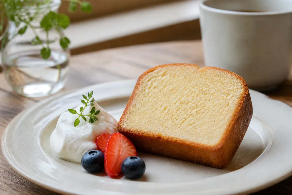 米粉のグルテンフリープレーンパウンドケーキ