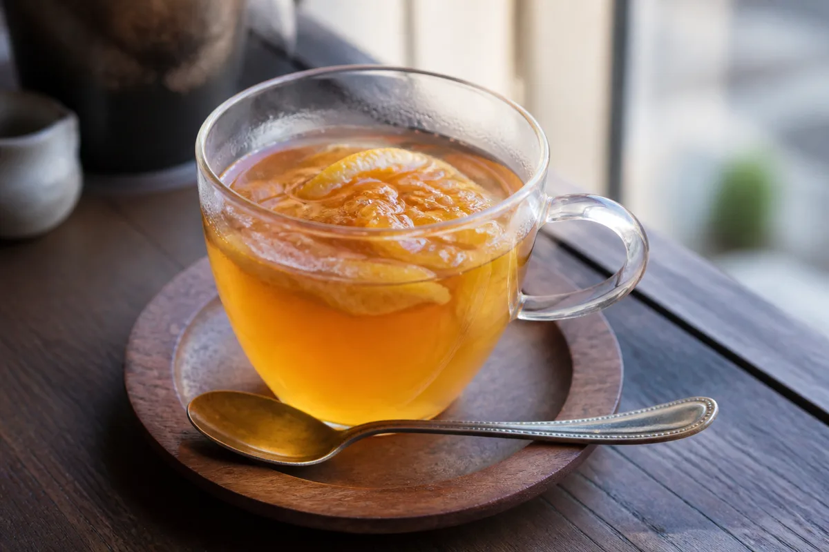 和紅茶とマーマレードのホットモクテル